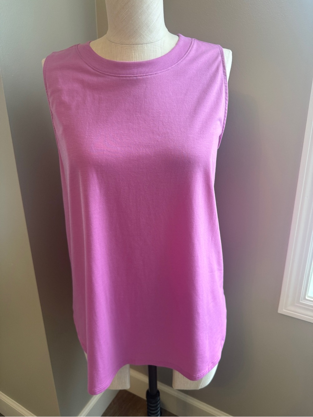 Tek Gear Athletic Pink Sleeveless Crewneck Tank Top